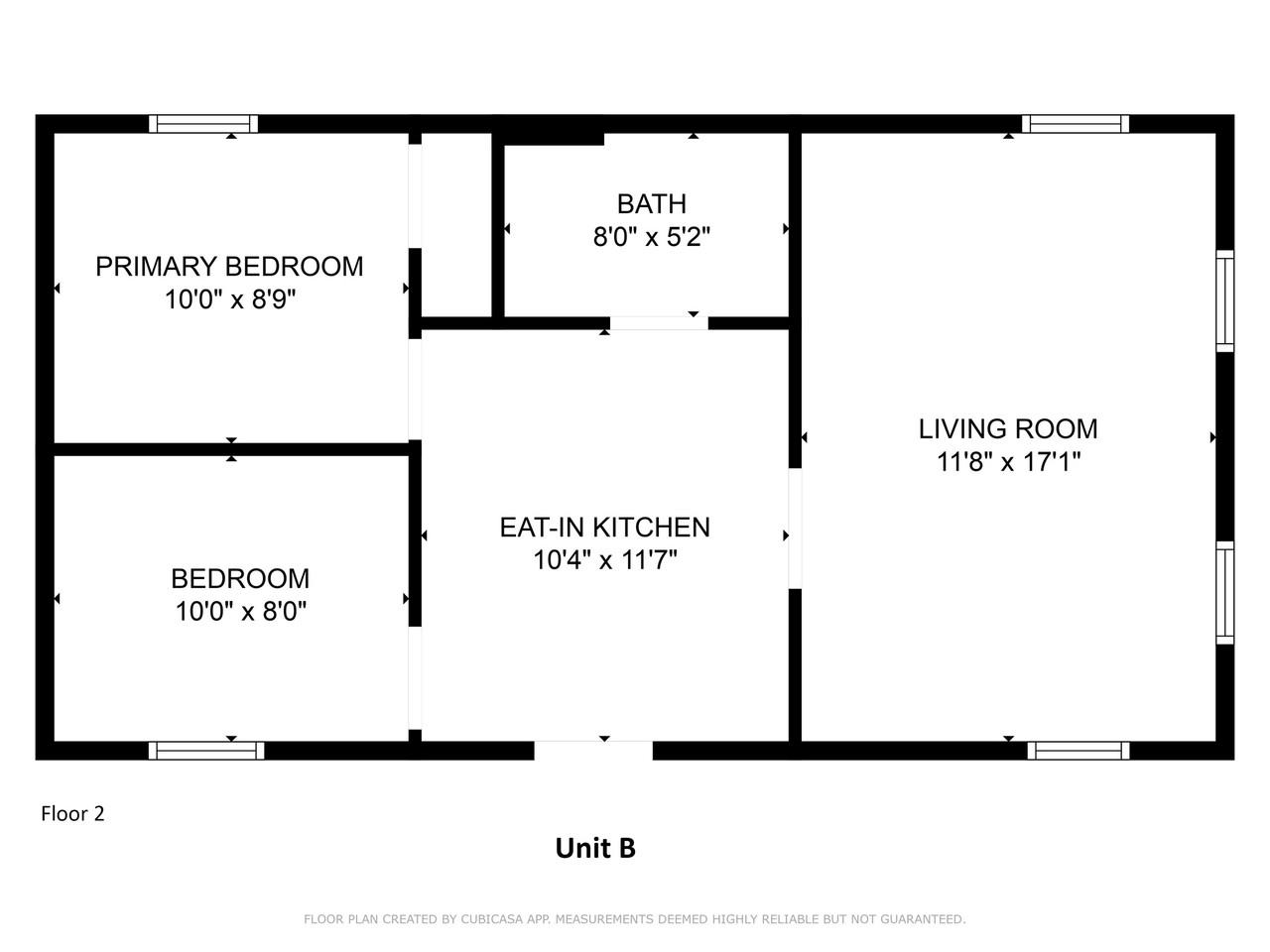 Unit B Floor Plan (2nd Level)