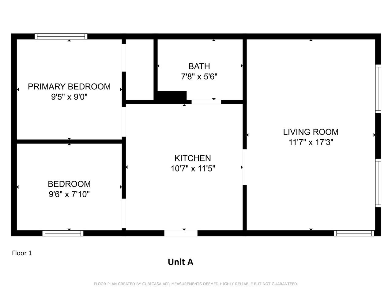 Unit A Floor Plan (1st Level)