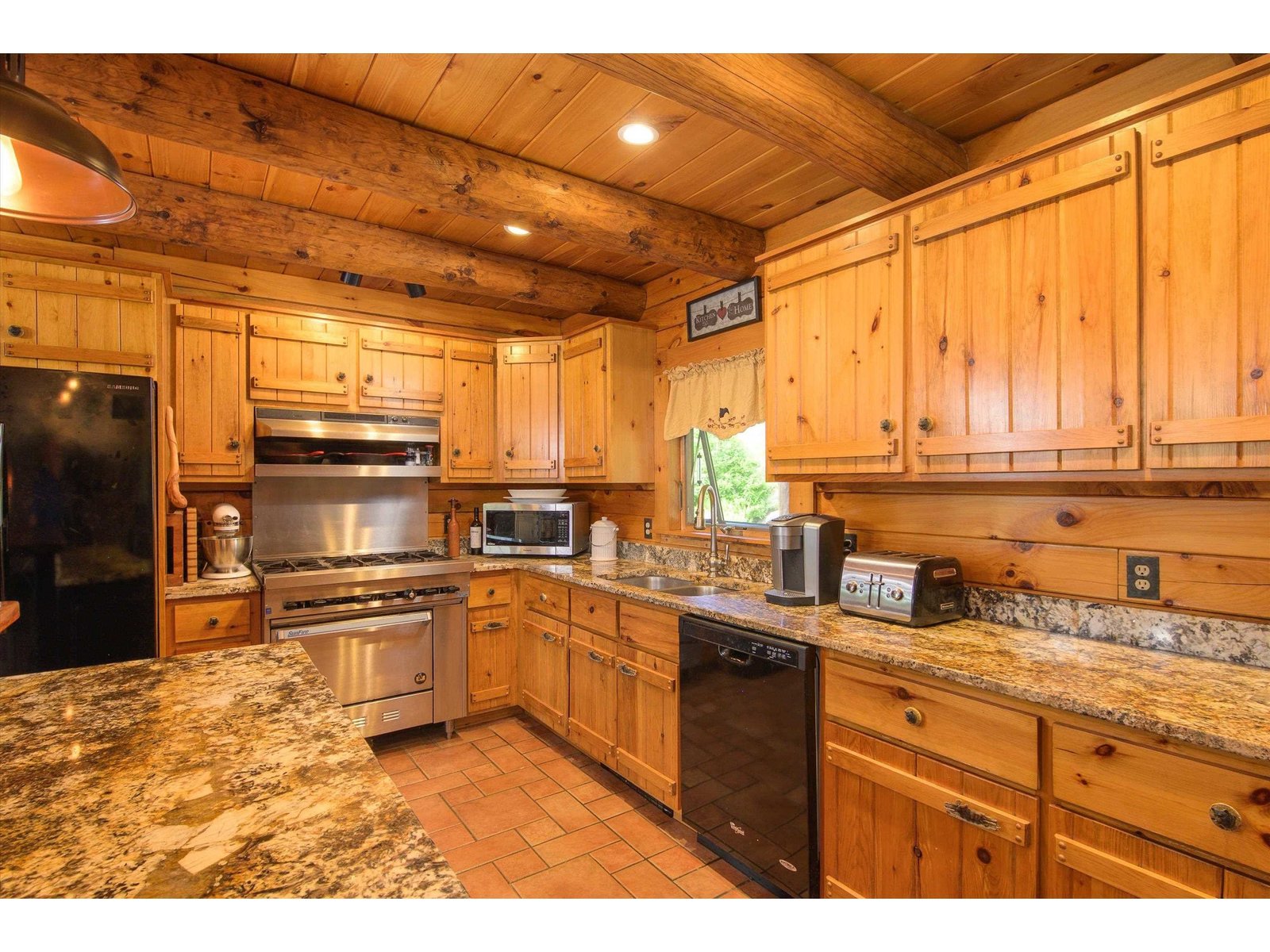 with abundant cabinet and counter space...