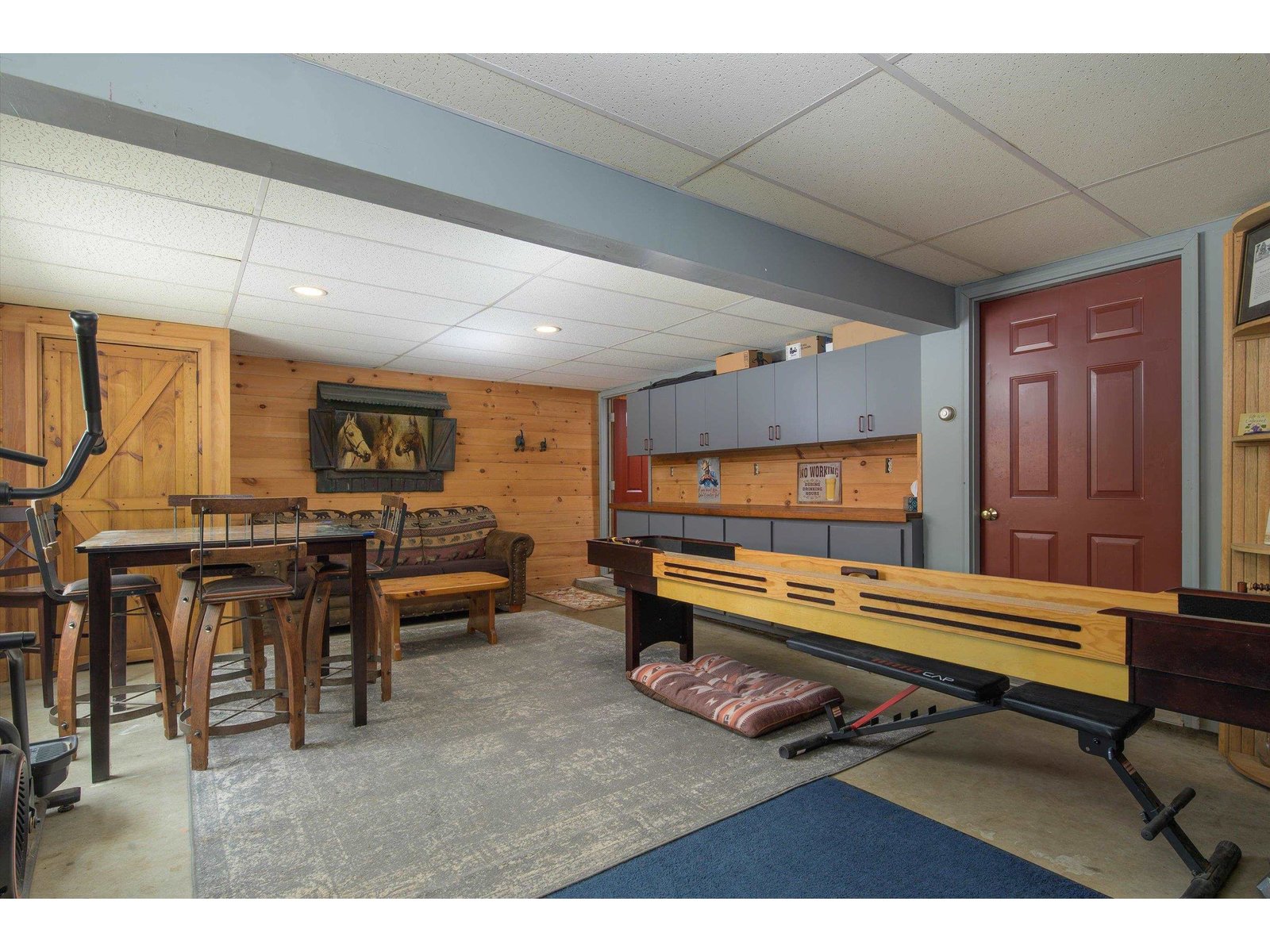 Additional entertainment area on lower level...