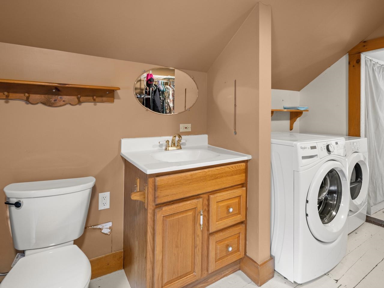 with Half Bath & Laundry