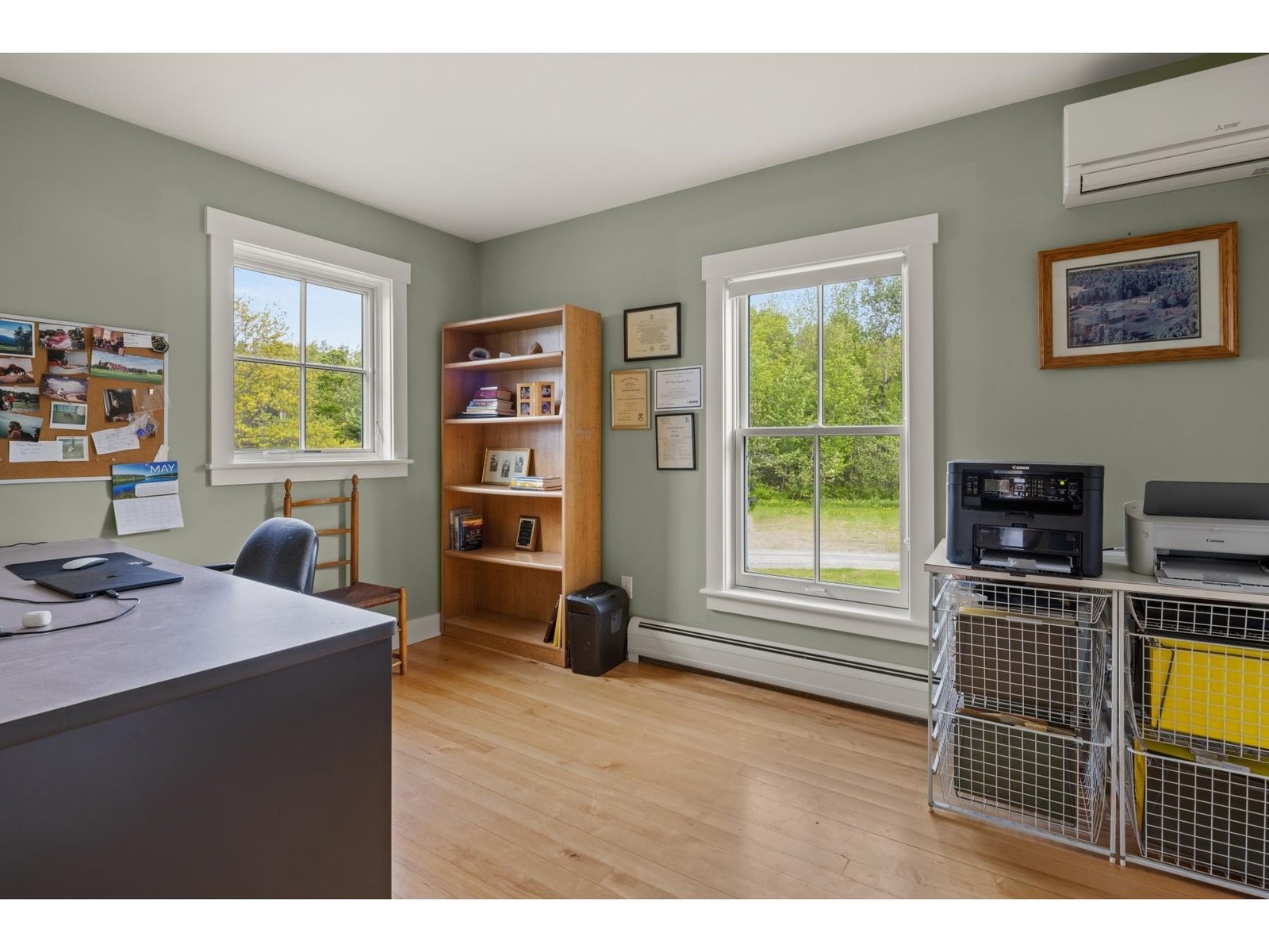 Bedroom used as an office