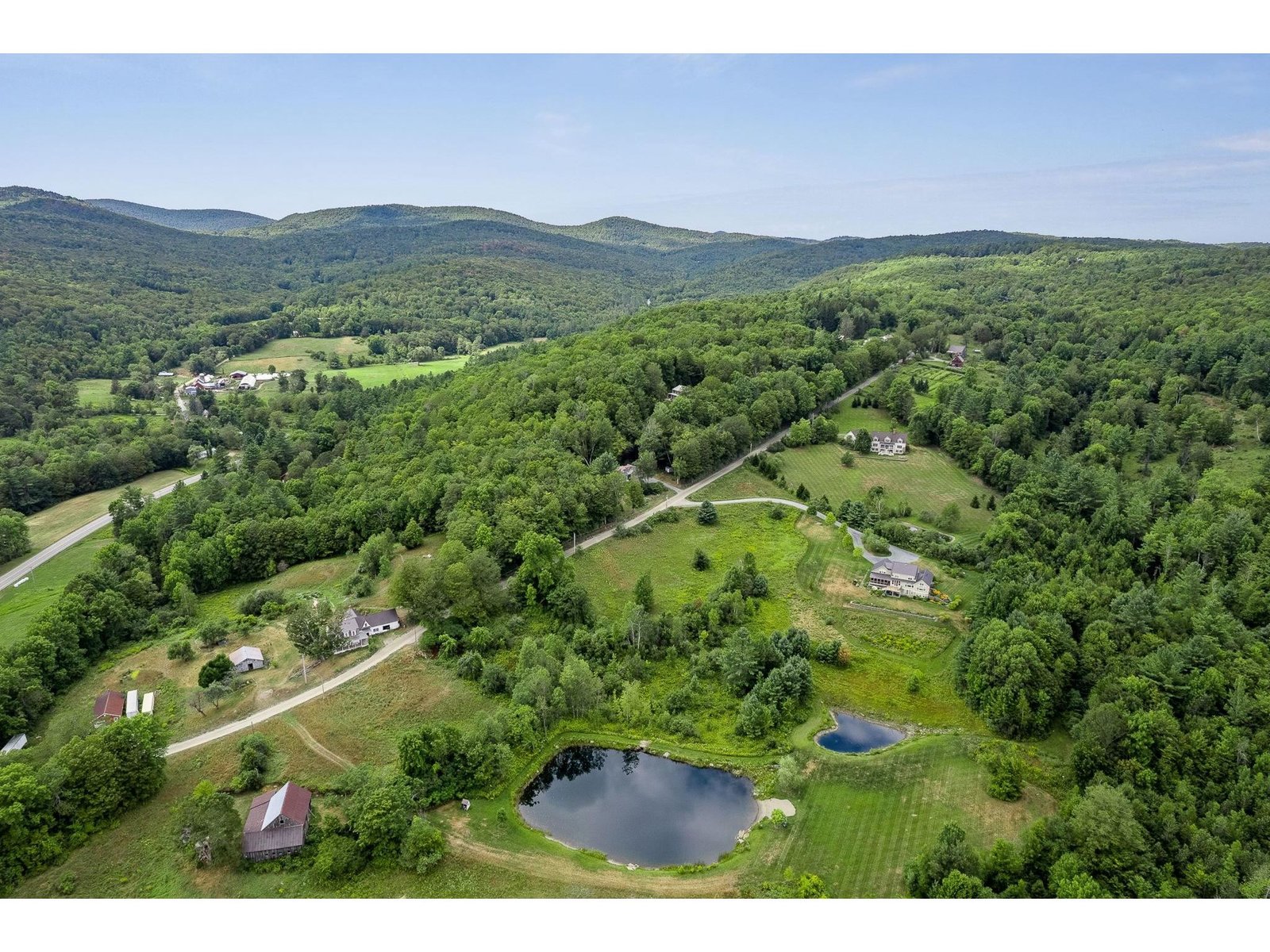 View north towards Barnard Village & Silver Lake