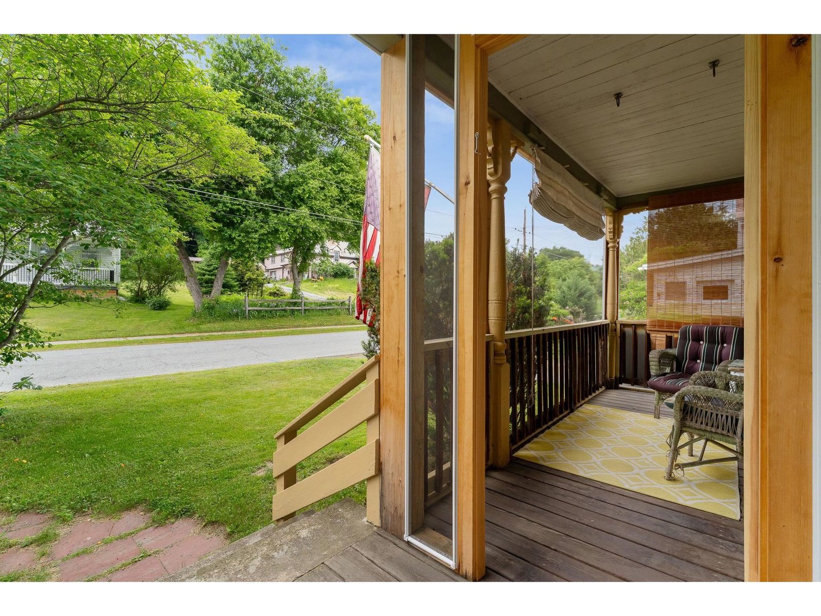 Screened in portion of front porch