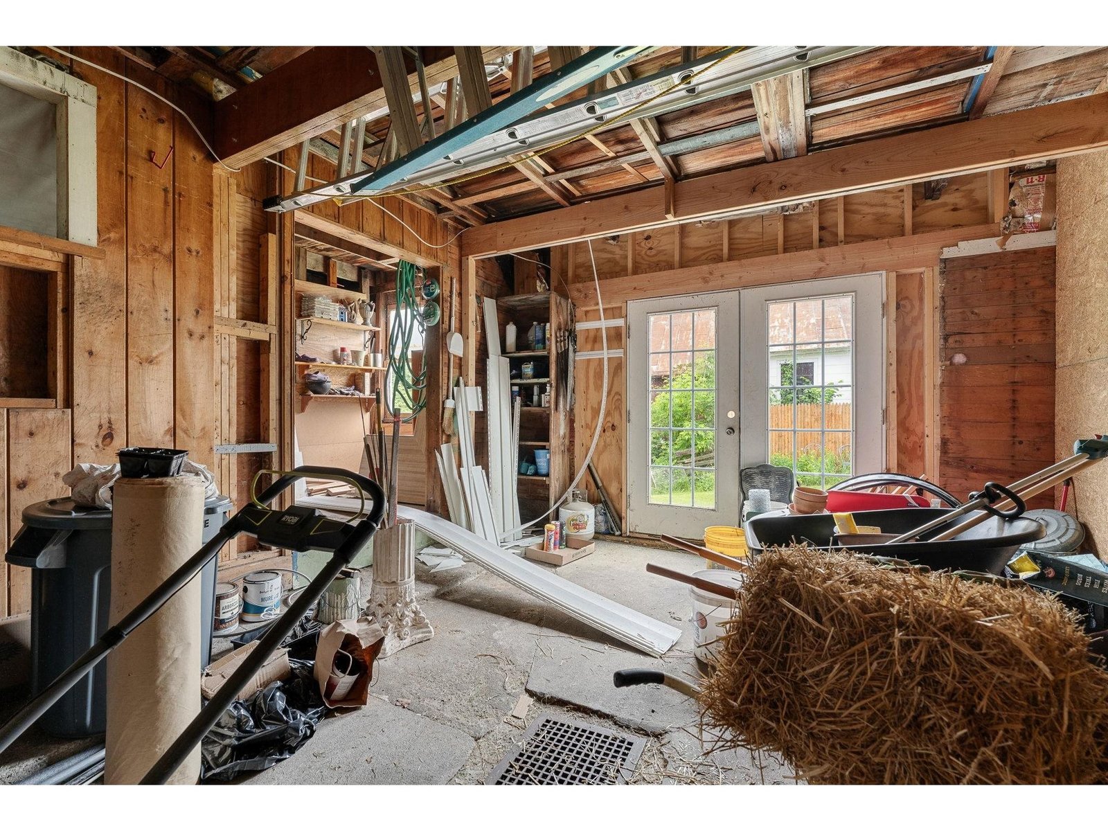 Entry from yard to barn