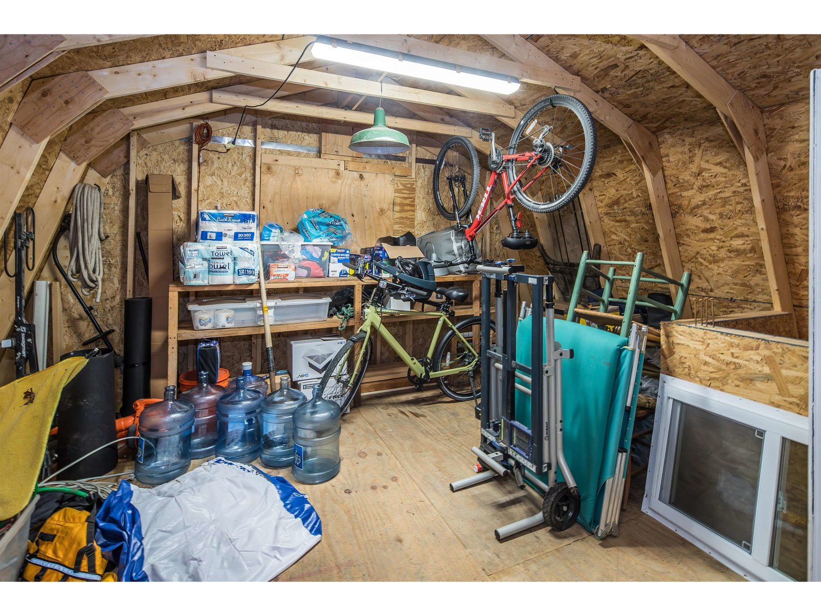 Storage area above