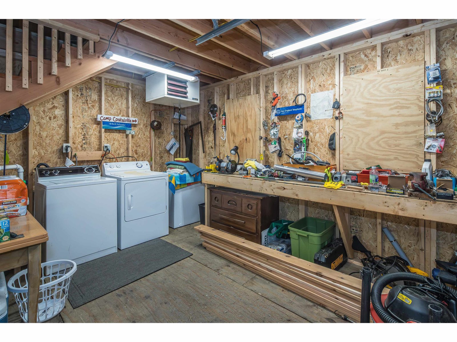 Laundry/workshop interior