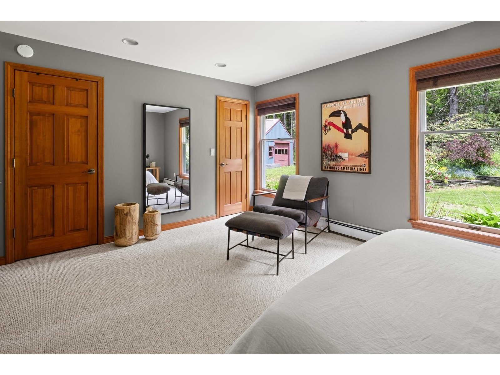 Lots of closet space in the bedroom