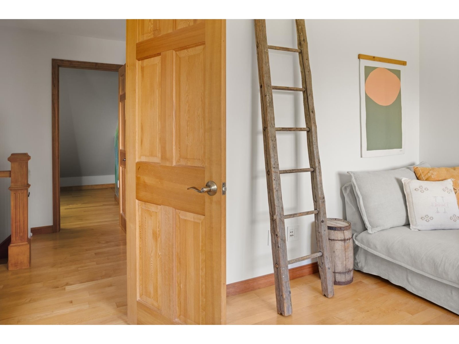 Primary bedroom with adjacent full bathroom
