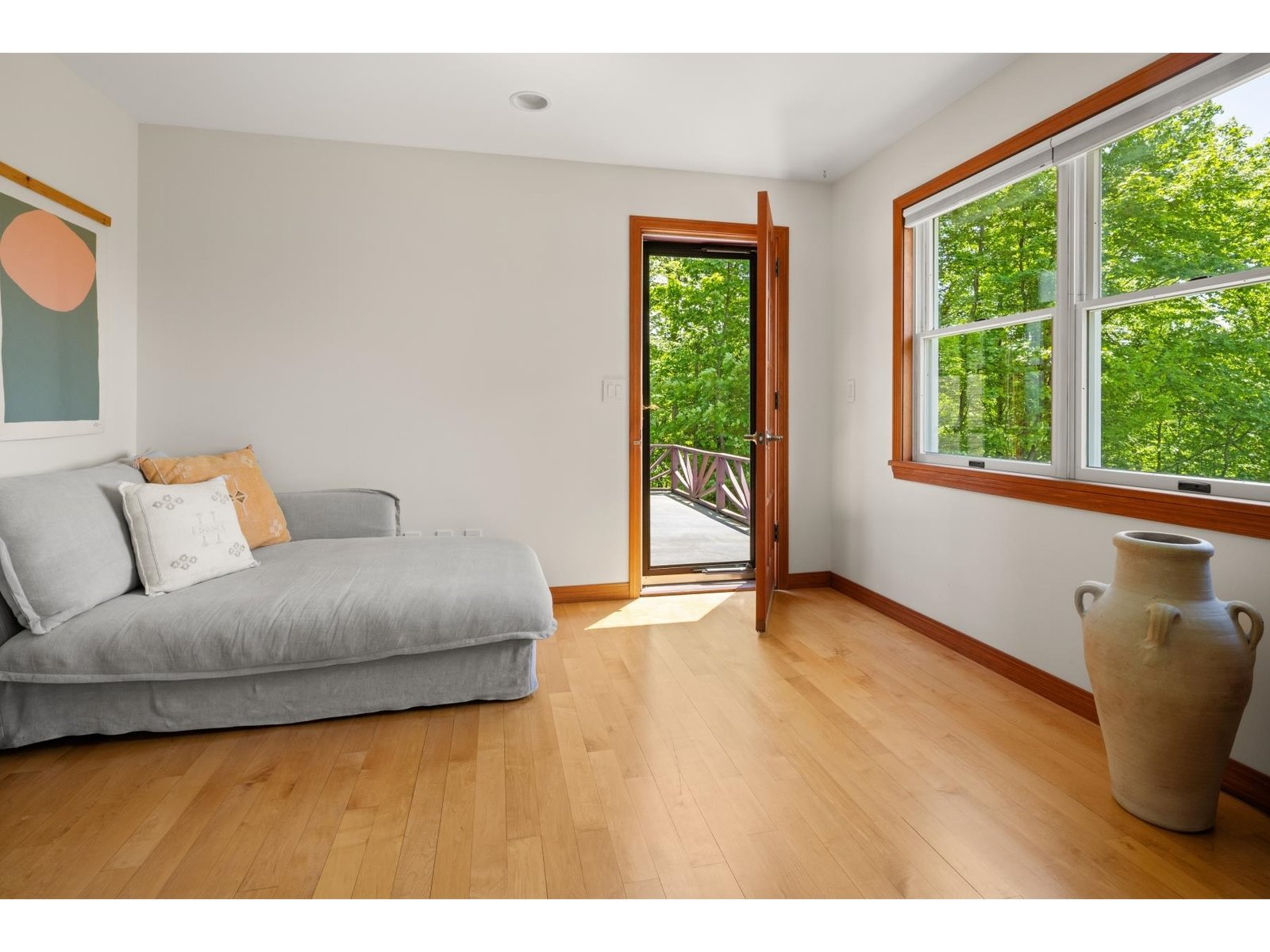 Primary bedroom with private deck area