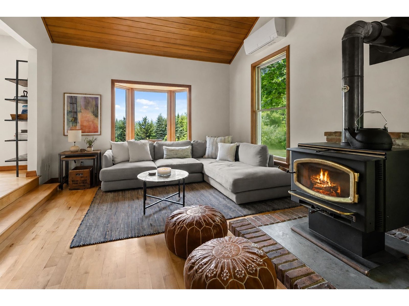 A woodstove for getting the chill out of the air