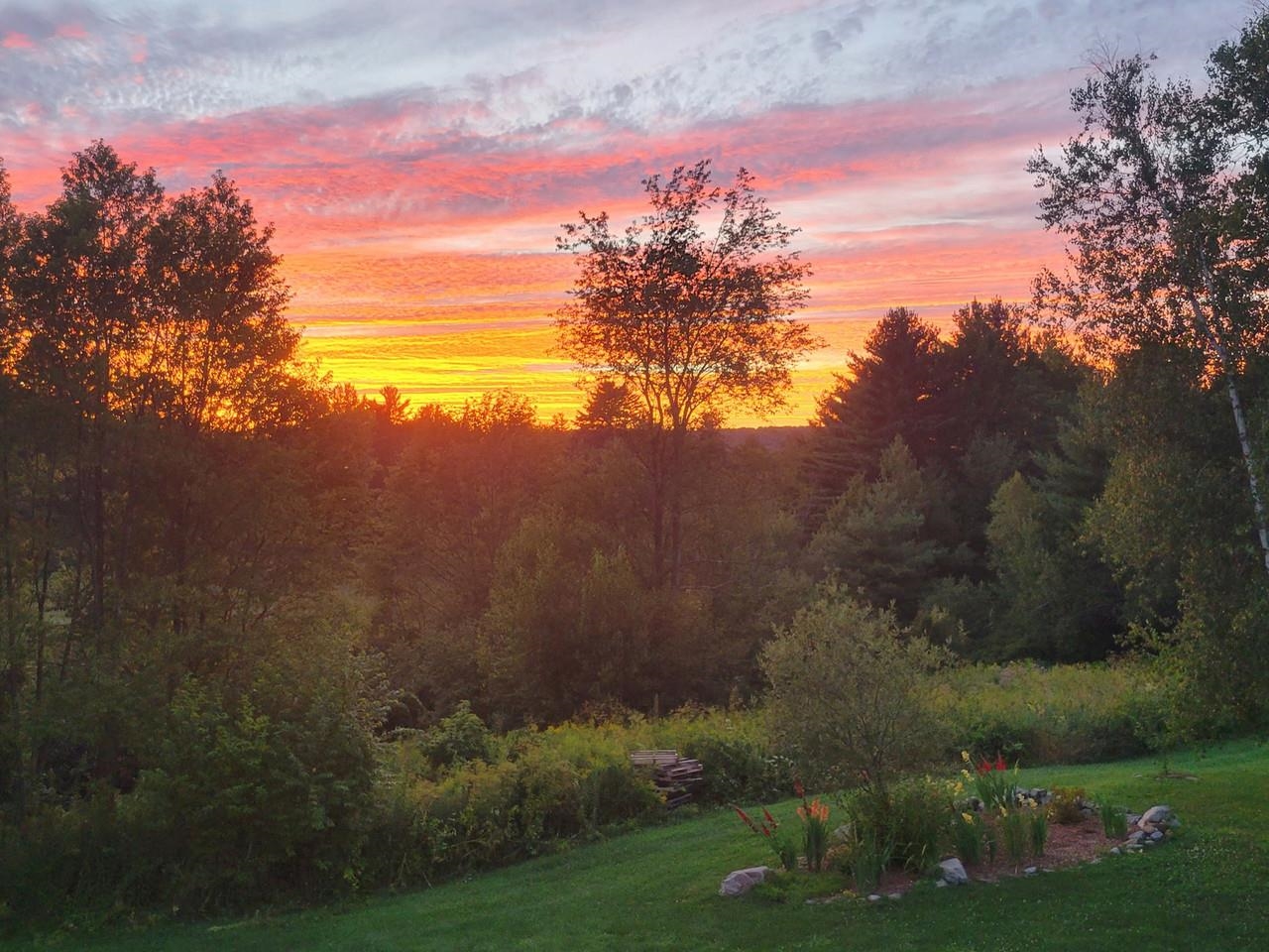 Sunset from back deck