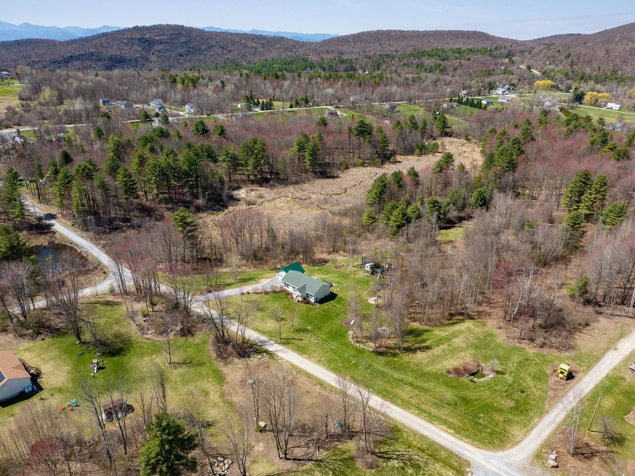 Large corner lot with maples