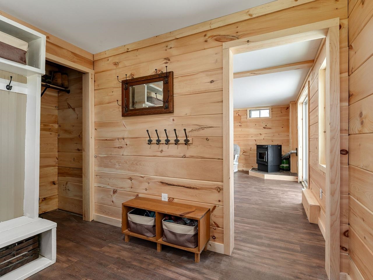 Mudroom flows to family room