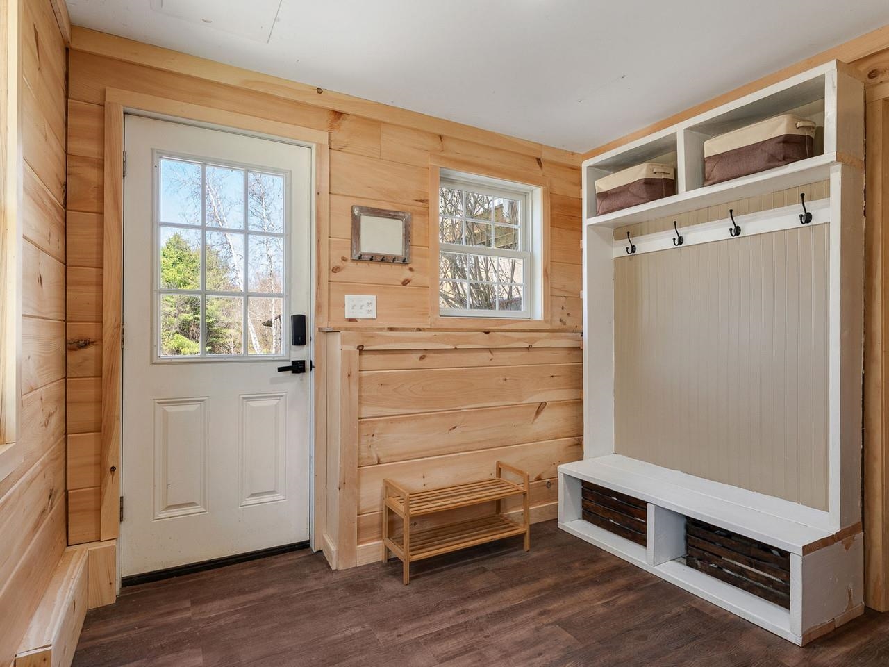 Mudroom with storage