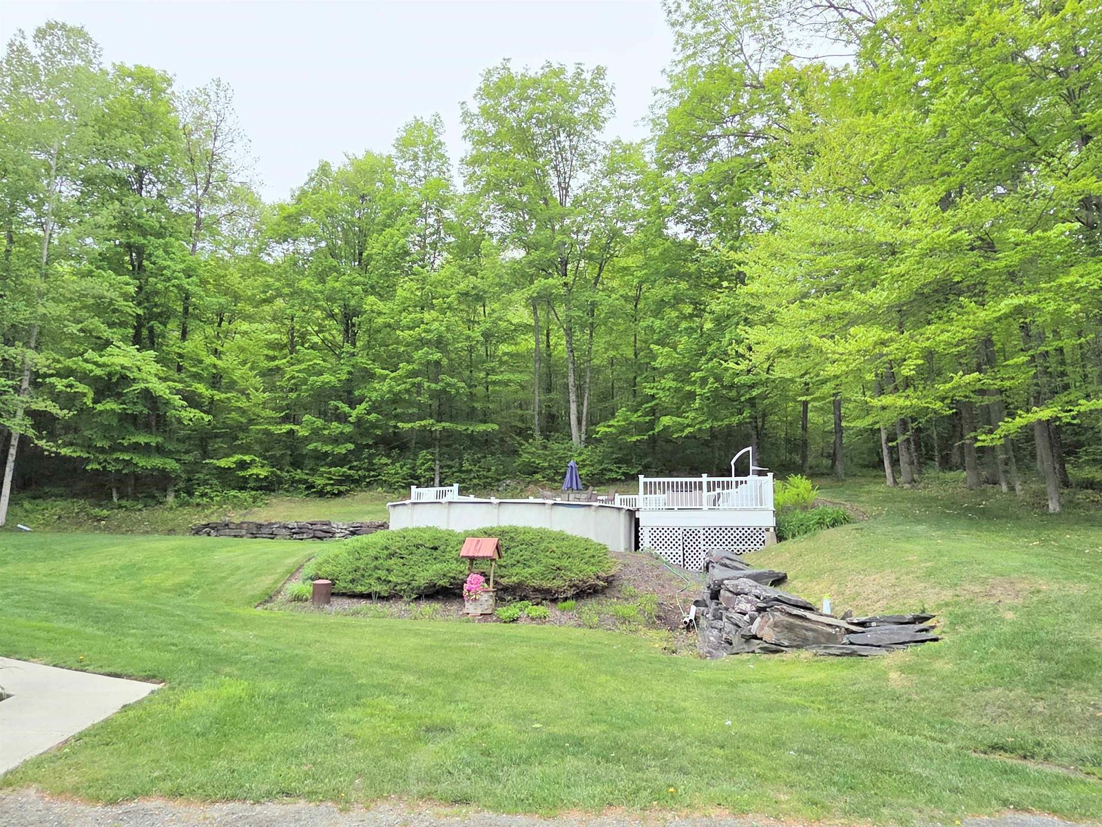 Open & Wooded Back Yard