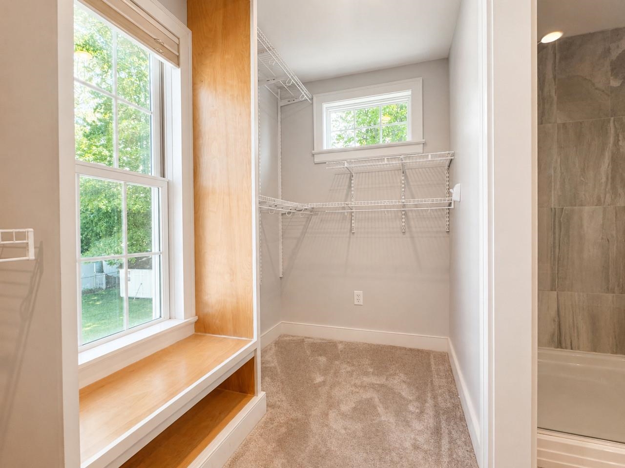 Closet with Window Seat
