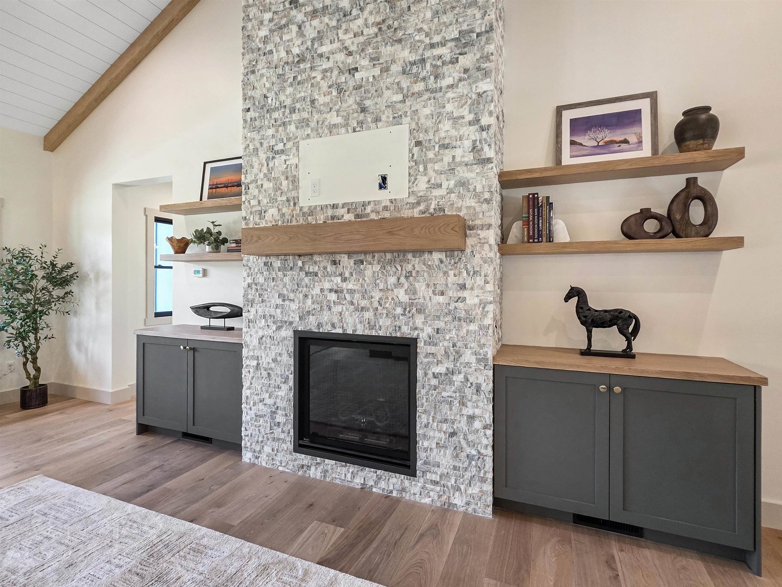 Gas Fireplace Provides Ambiance and Warmth