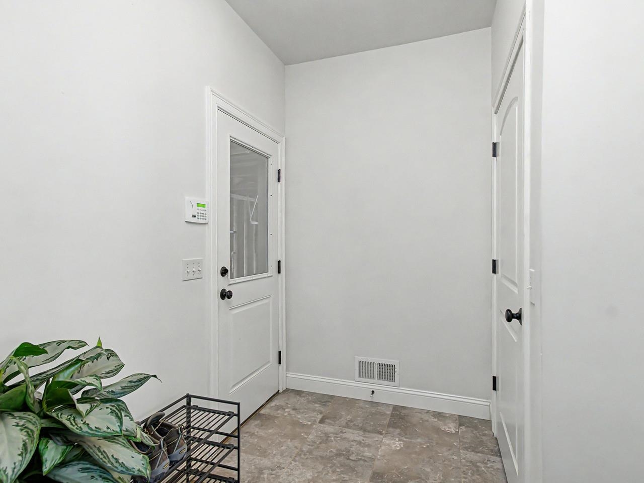 Mudroom off garage
