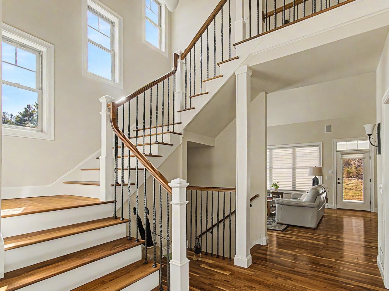 Stunning walnut staircase