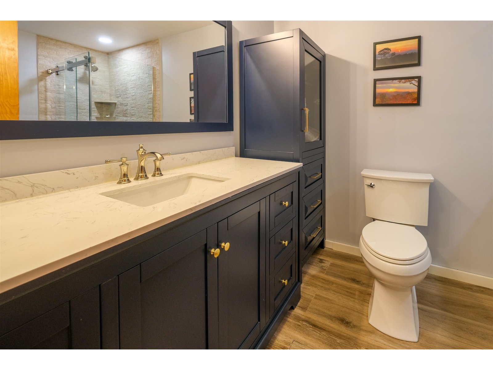 Bathroom on lower level