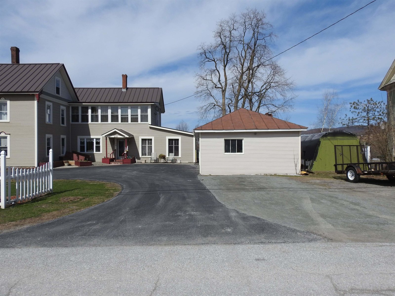 Paved driveway