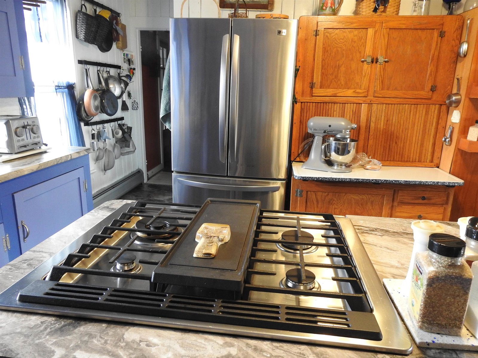 5 burner range in kitchen island