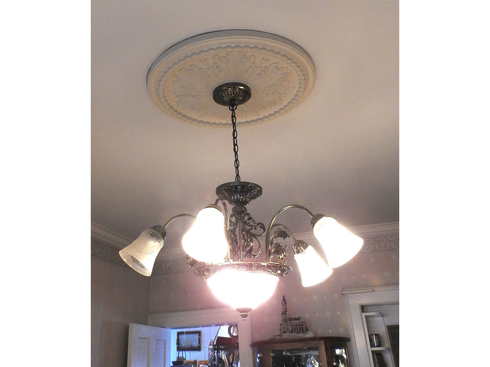 Light over dining table