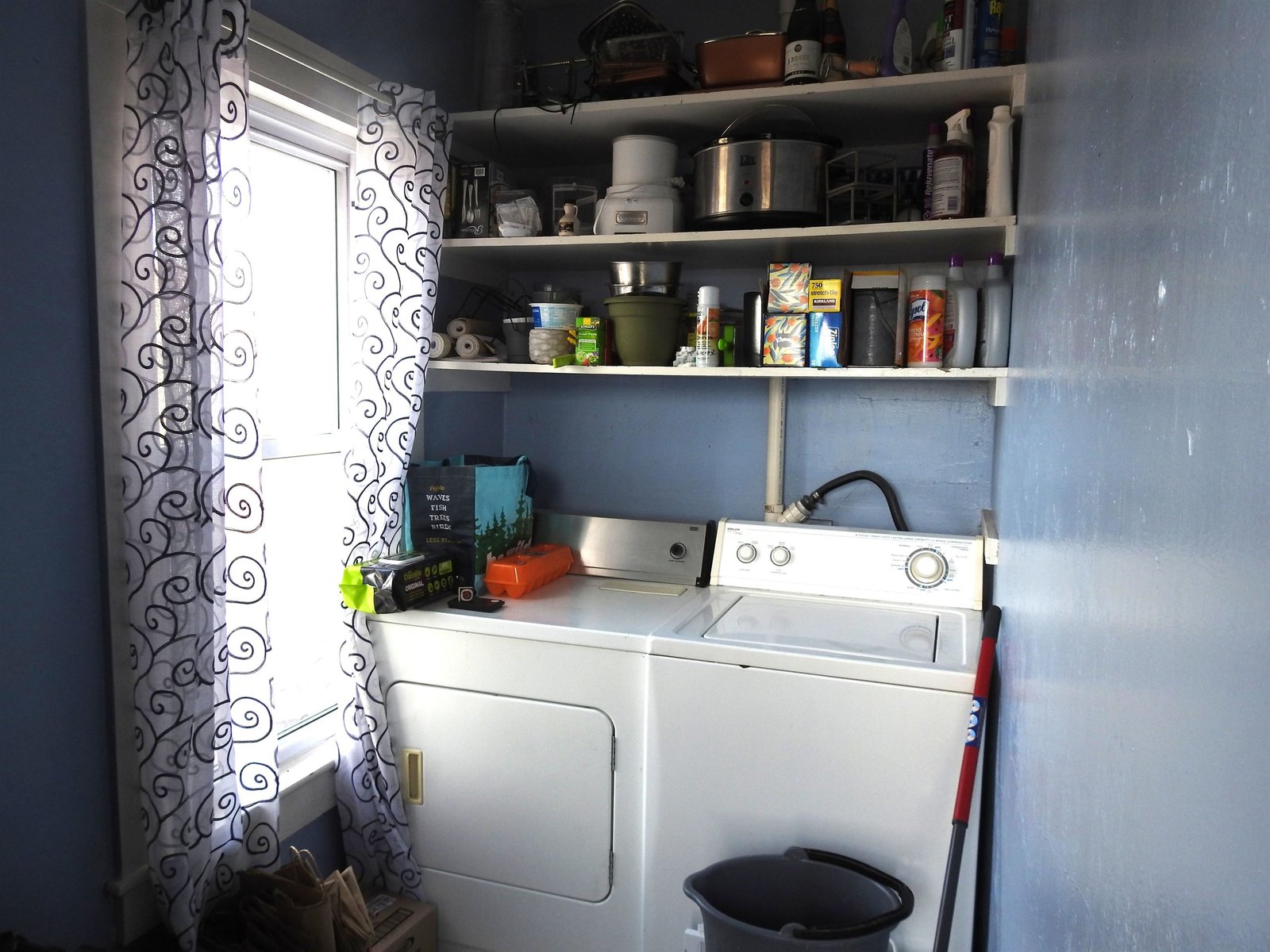 2nd floor laundry room off the kitchen