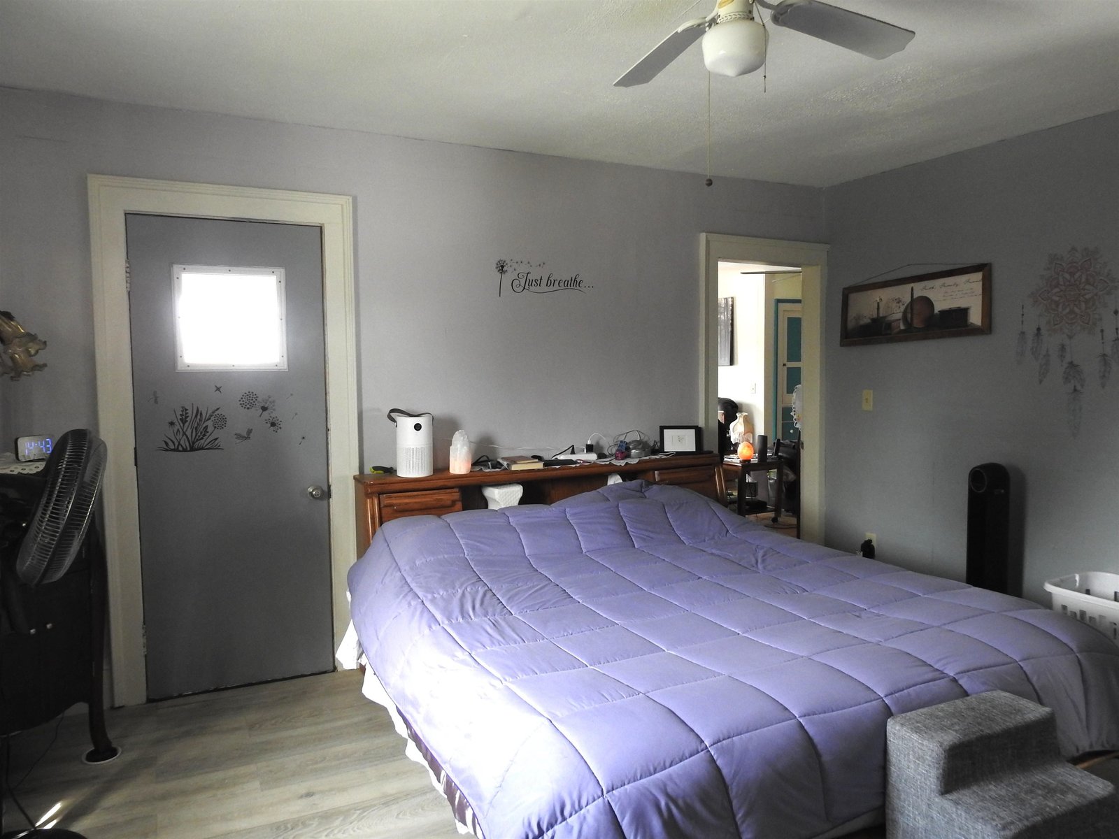 Primary bedroom access to covered porch on 2nd floor