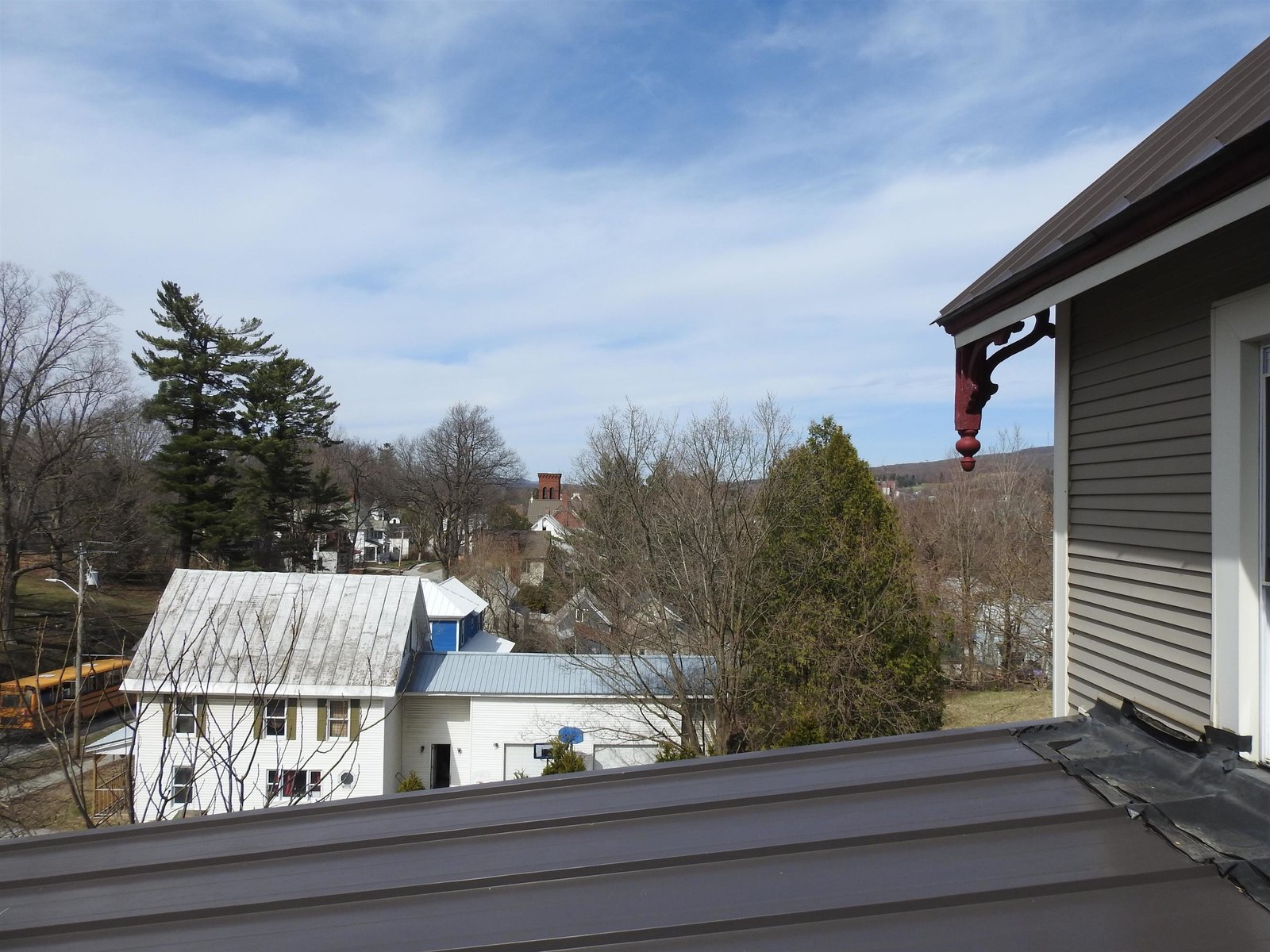 View from 2nd floor covered porch.