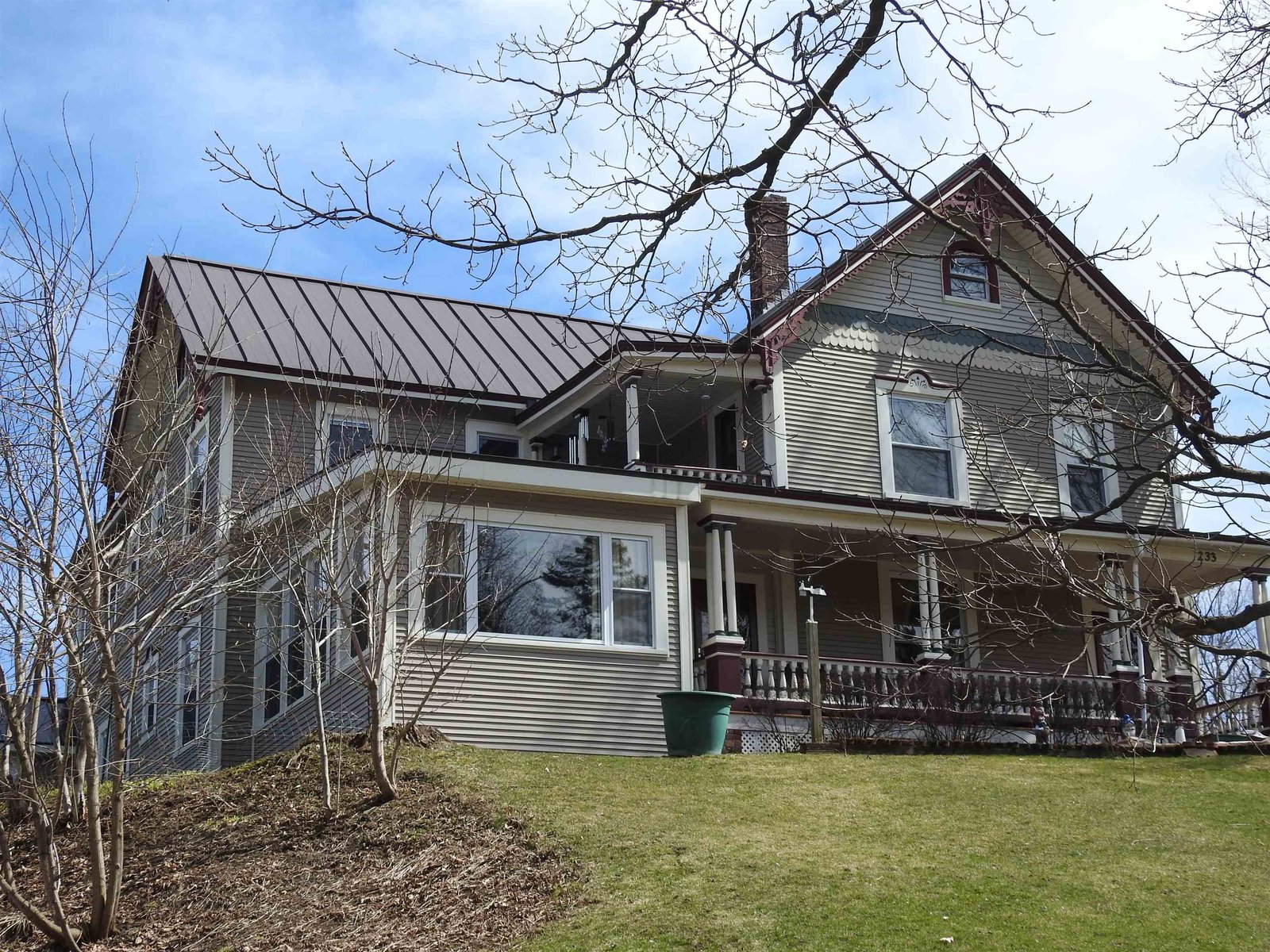 Front and left side of house