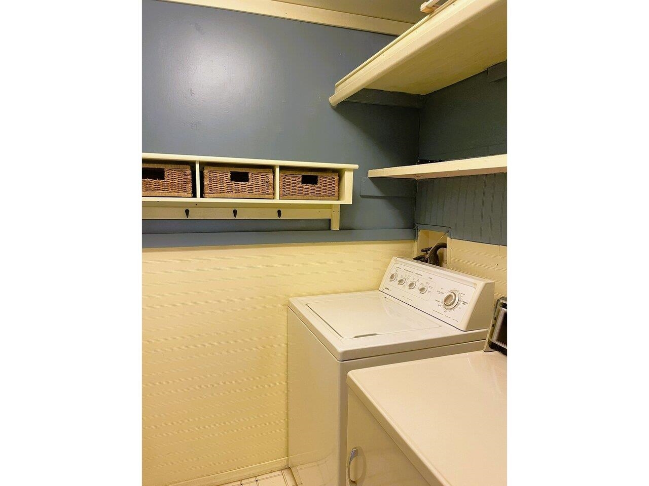 Laundry area off kitchen