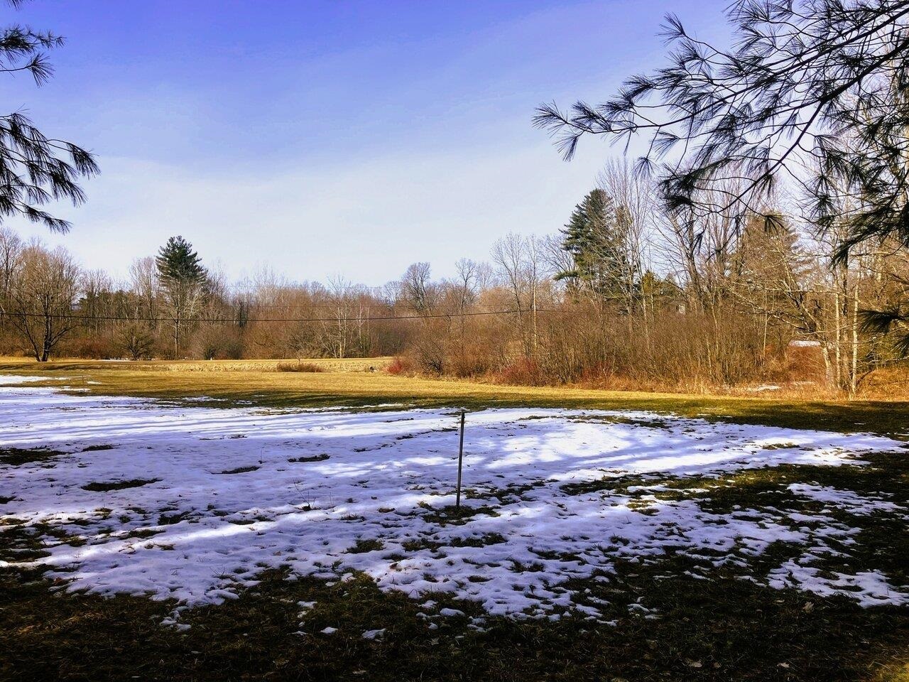 Westerly view from above lot