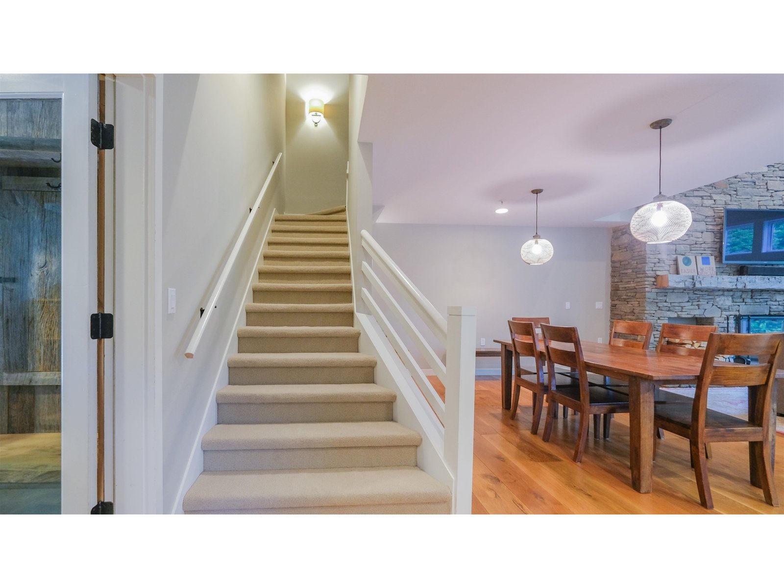 Stairs to top floor