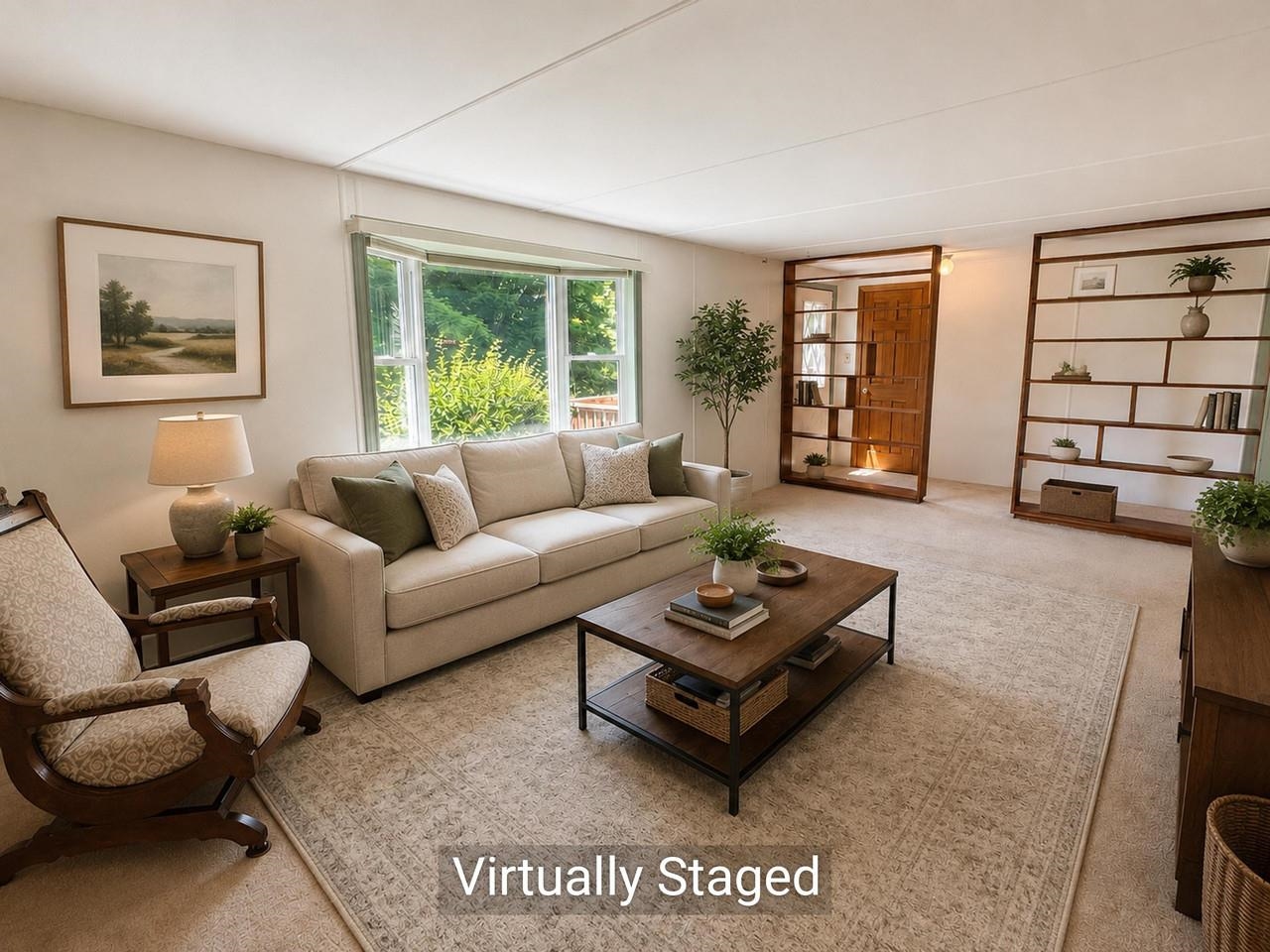 Living Room with Built-ins