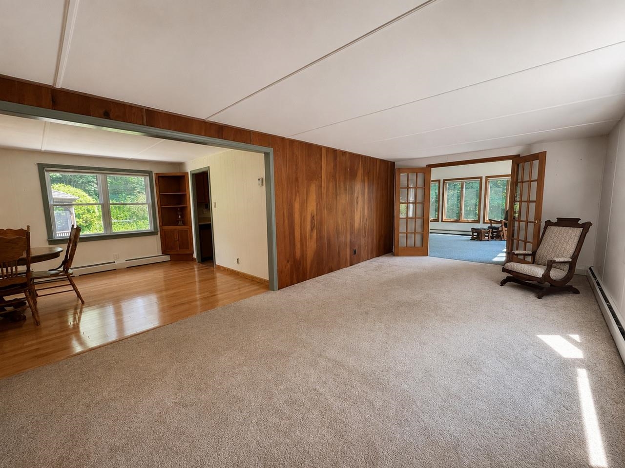 Living Room with French Doors