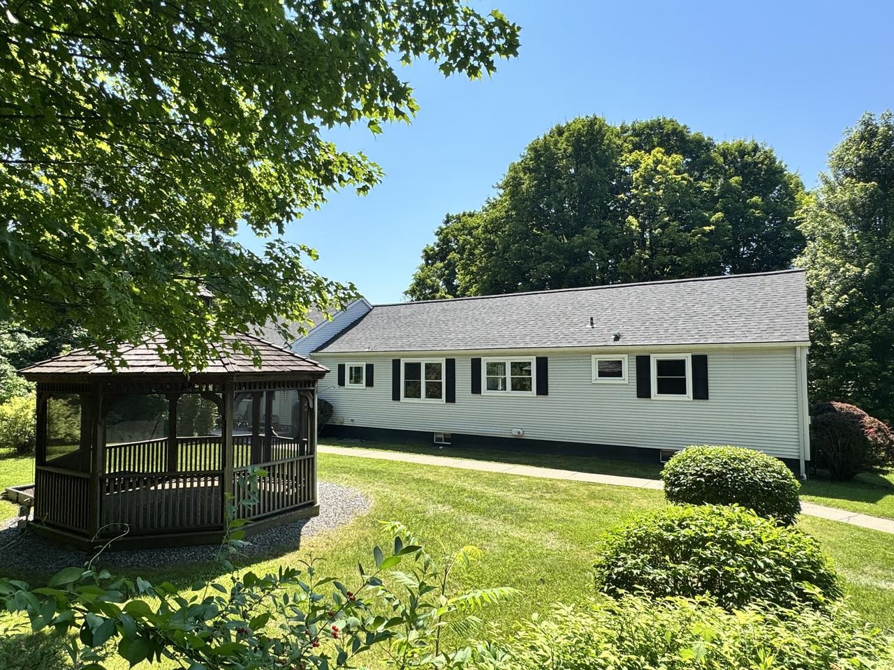 Spacious Backyard with Gazebo