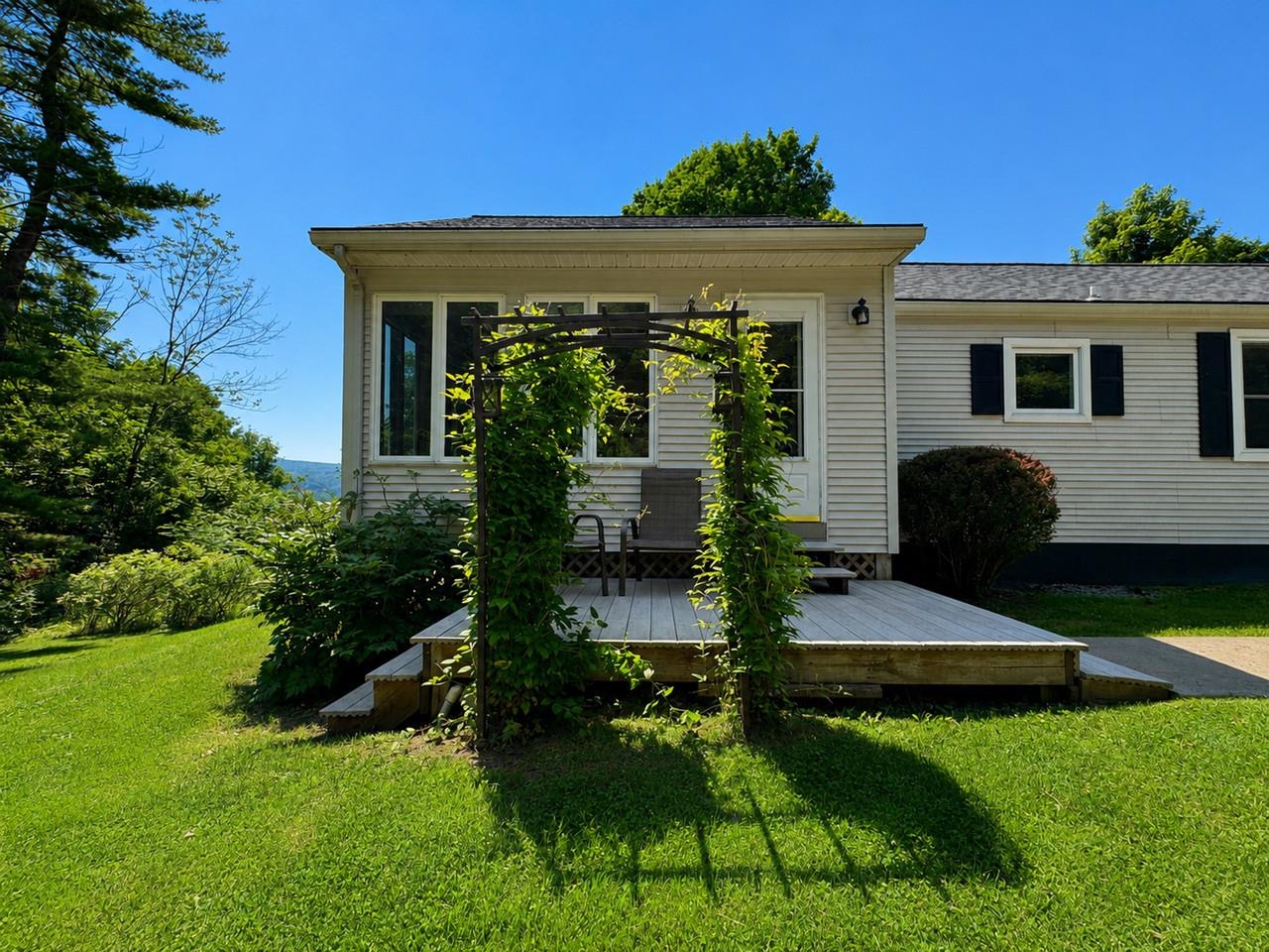 Back Deck with Arbor