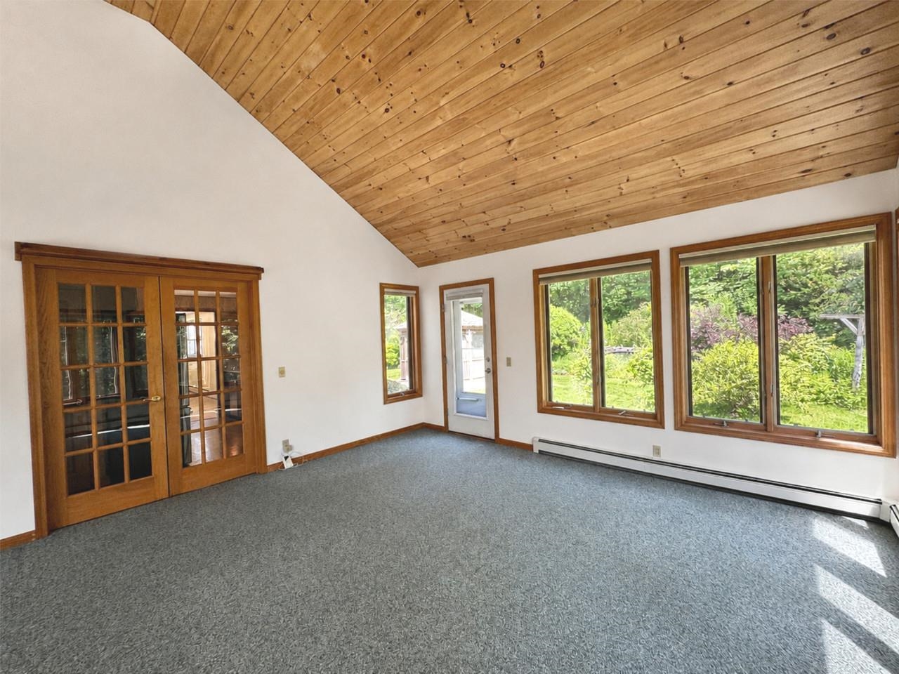 Sunroom with Vaulted Ceiling