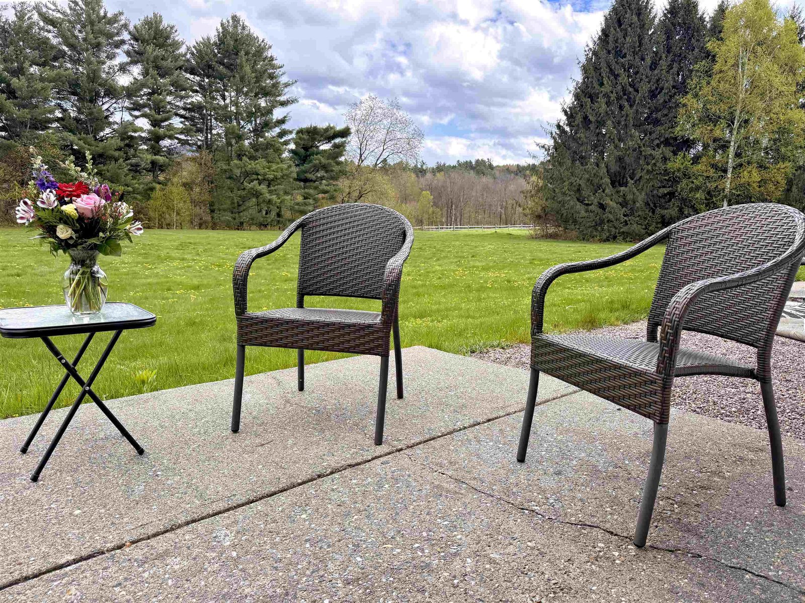 Patio View towards fenced area