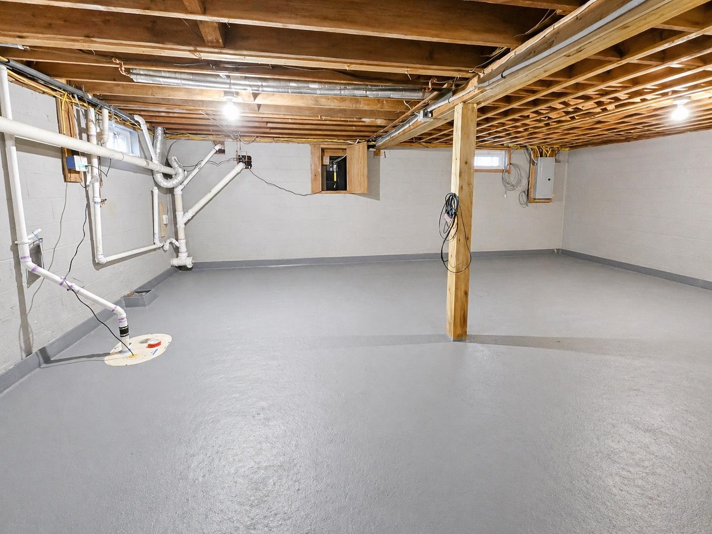 Clean, dry and bright basement