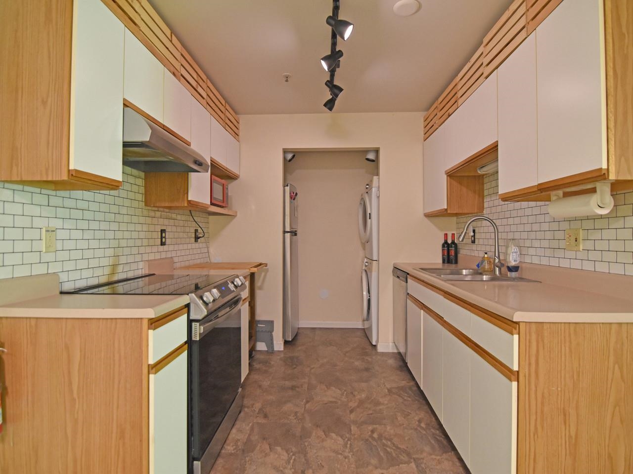 Laundry nook off kitchen