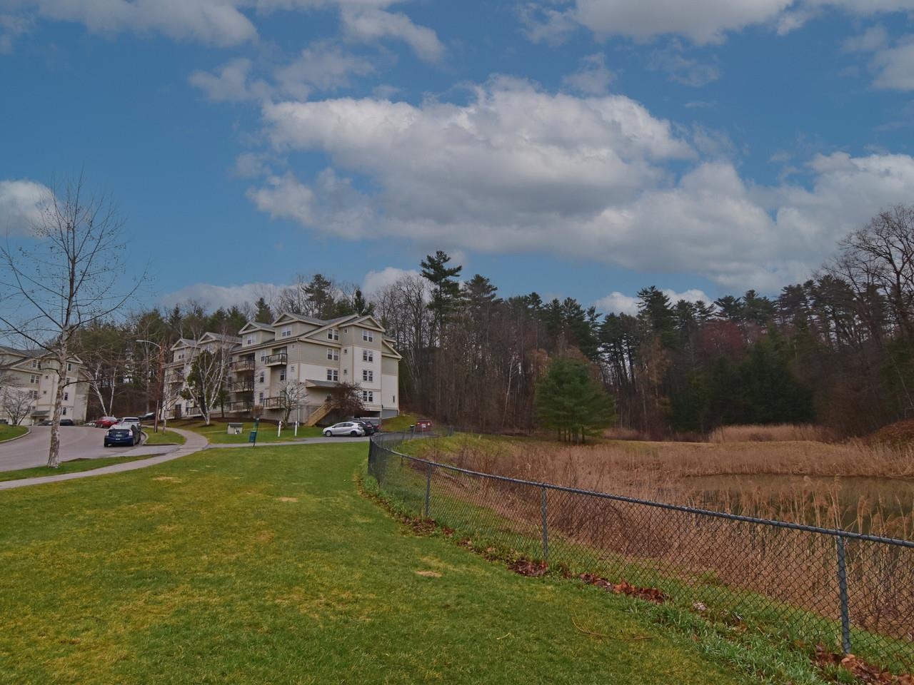 Building abuts open land