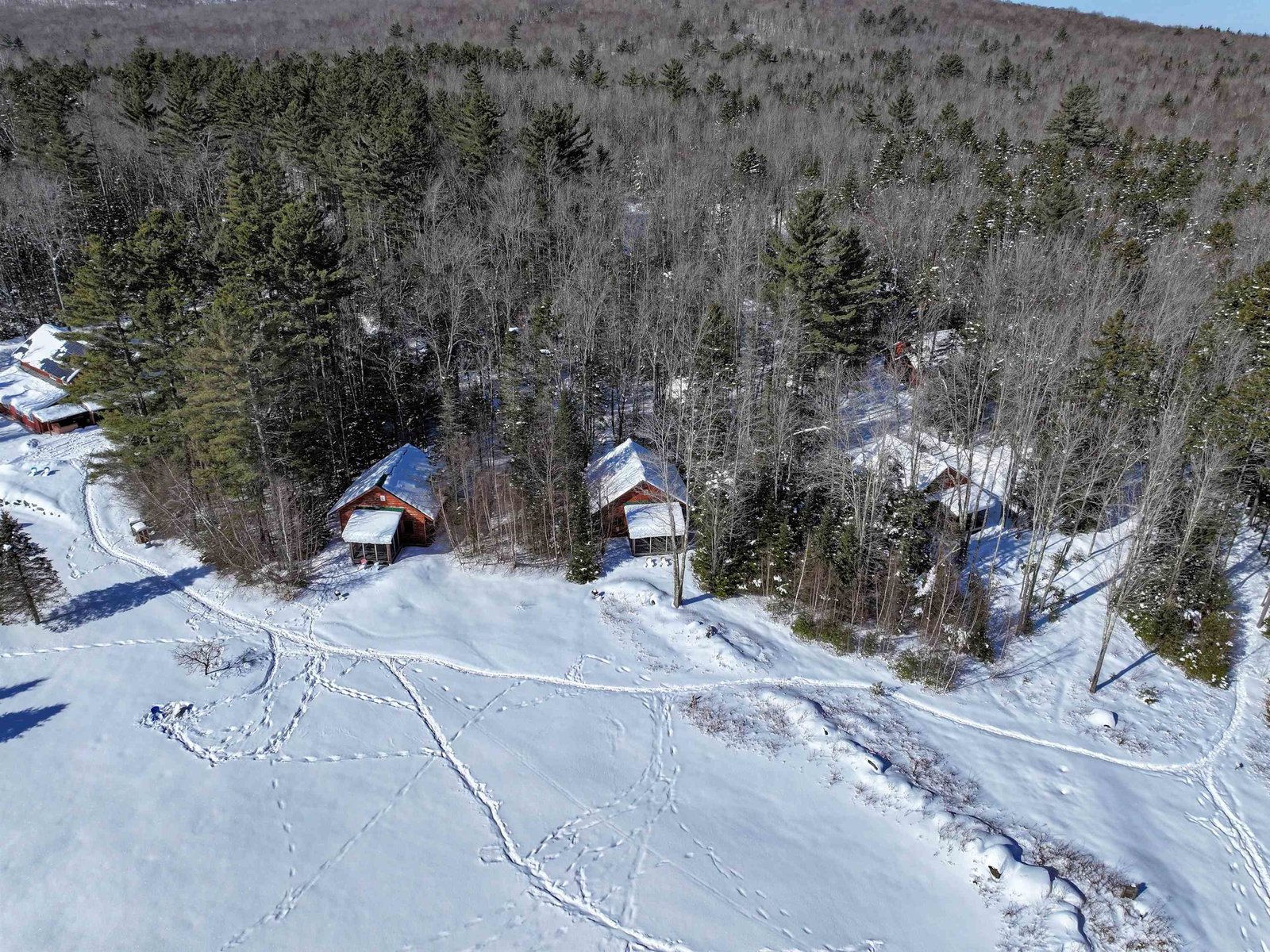 Aerial View of Cabins