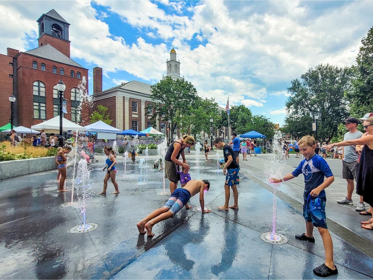 City Hall Park Splash Pad!