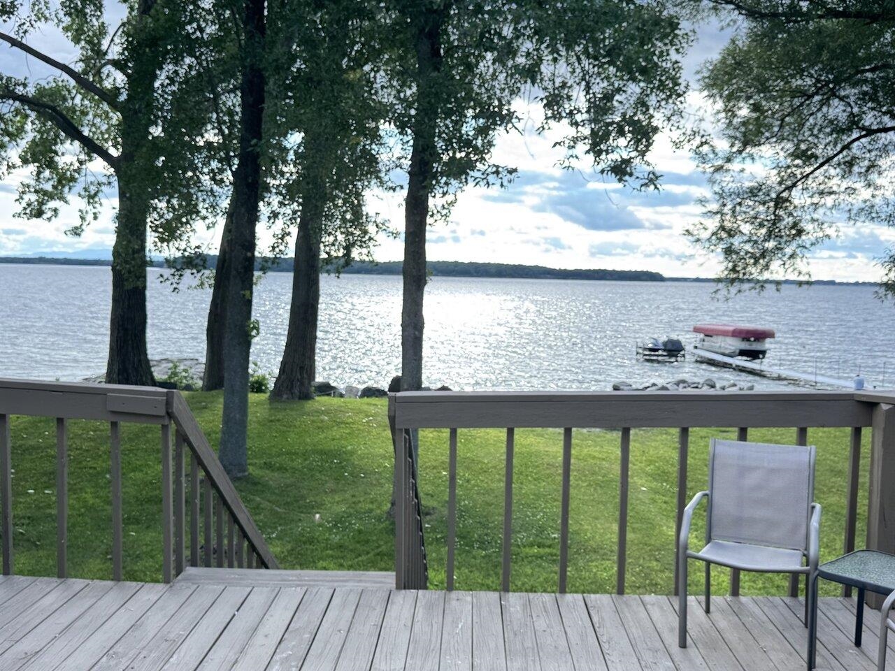 Deck off East Side of Home