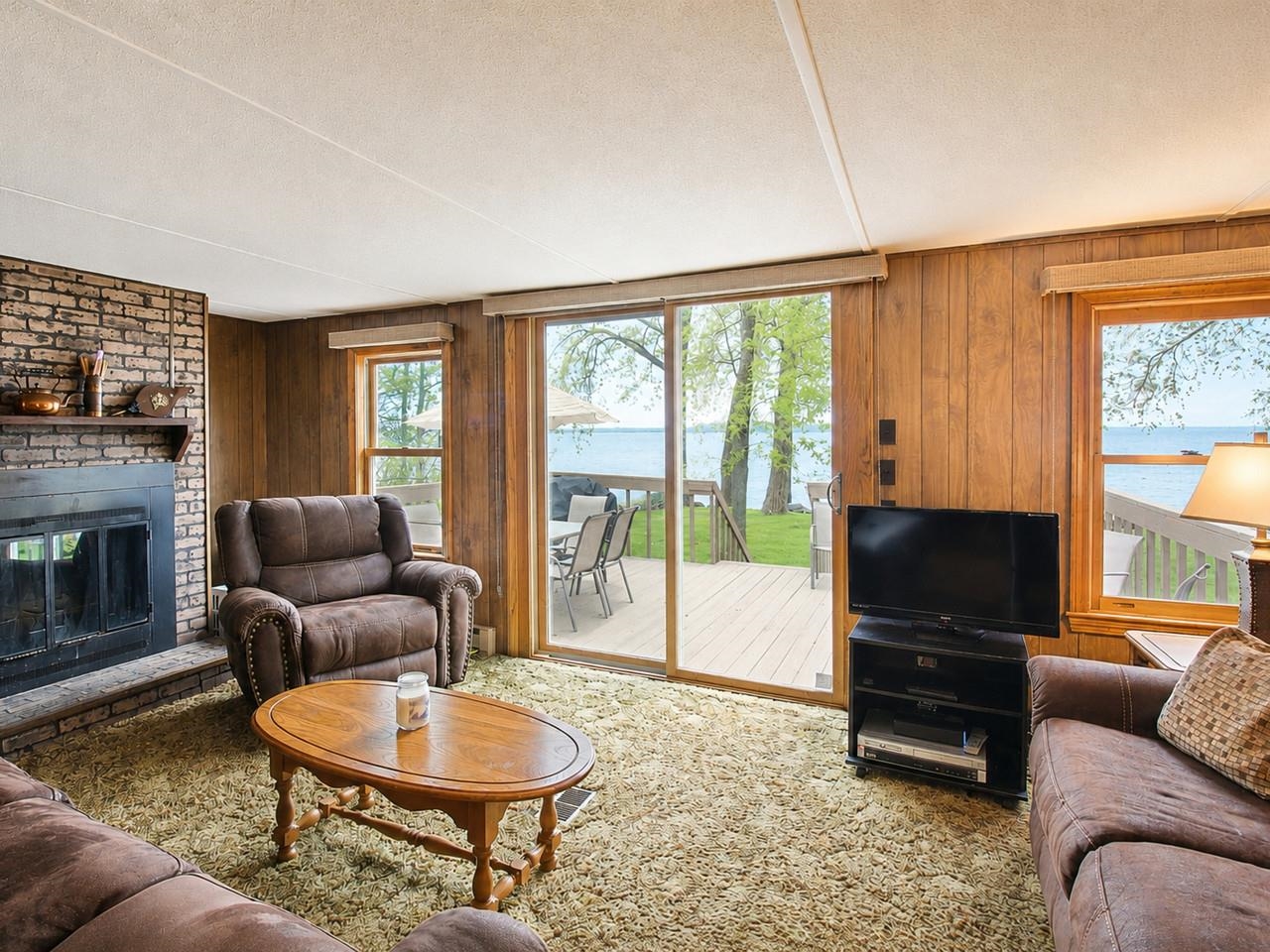 Living Room with Deck Access