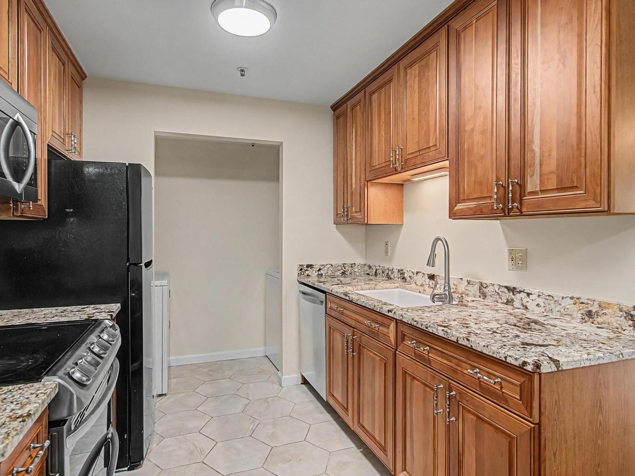 Kitchen with wood & granite