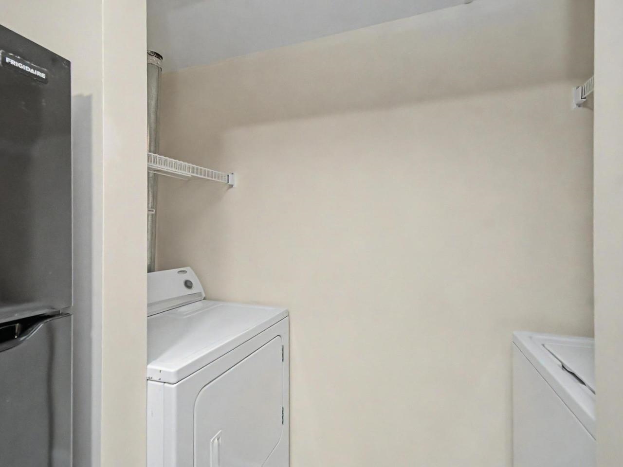 Laundry area off kitchen